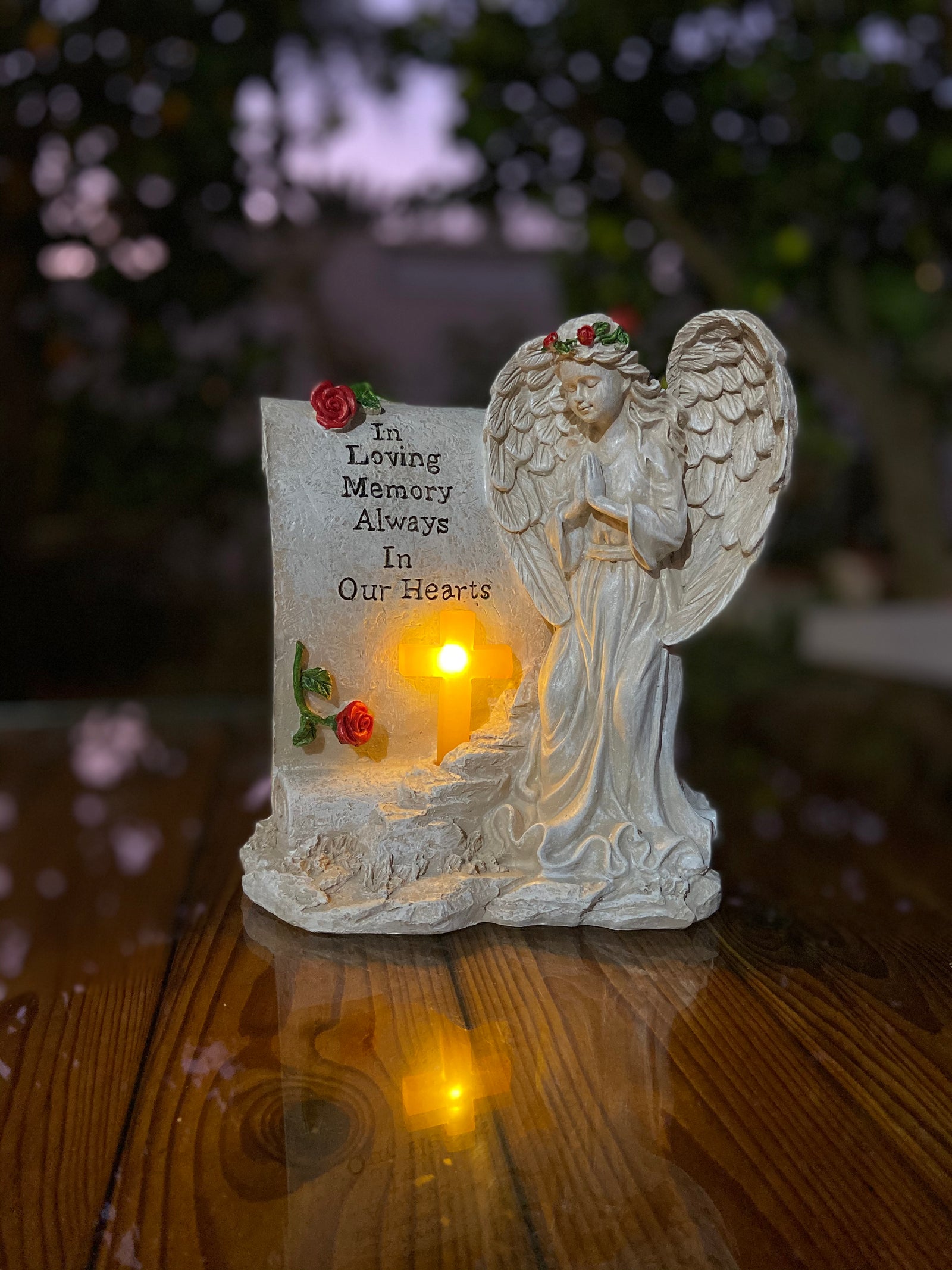 Amazon.com : VChymm Solar Angel Outdoor Garden Decor Statues