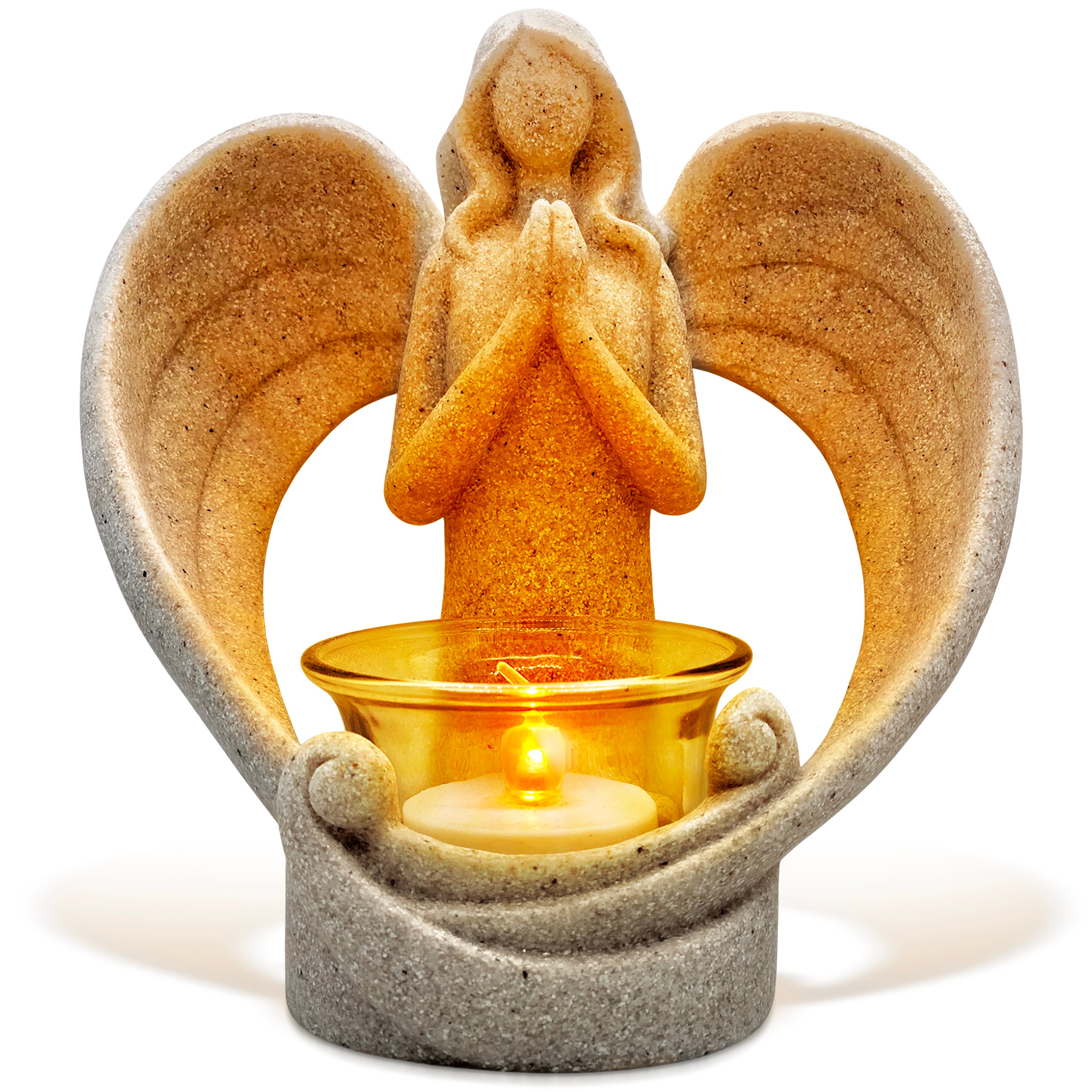 Angel Statue in Memory of Loved Ones - Tealight Candle Holder