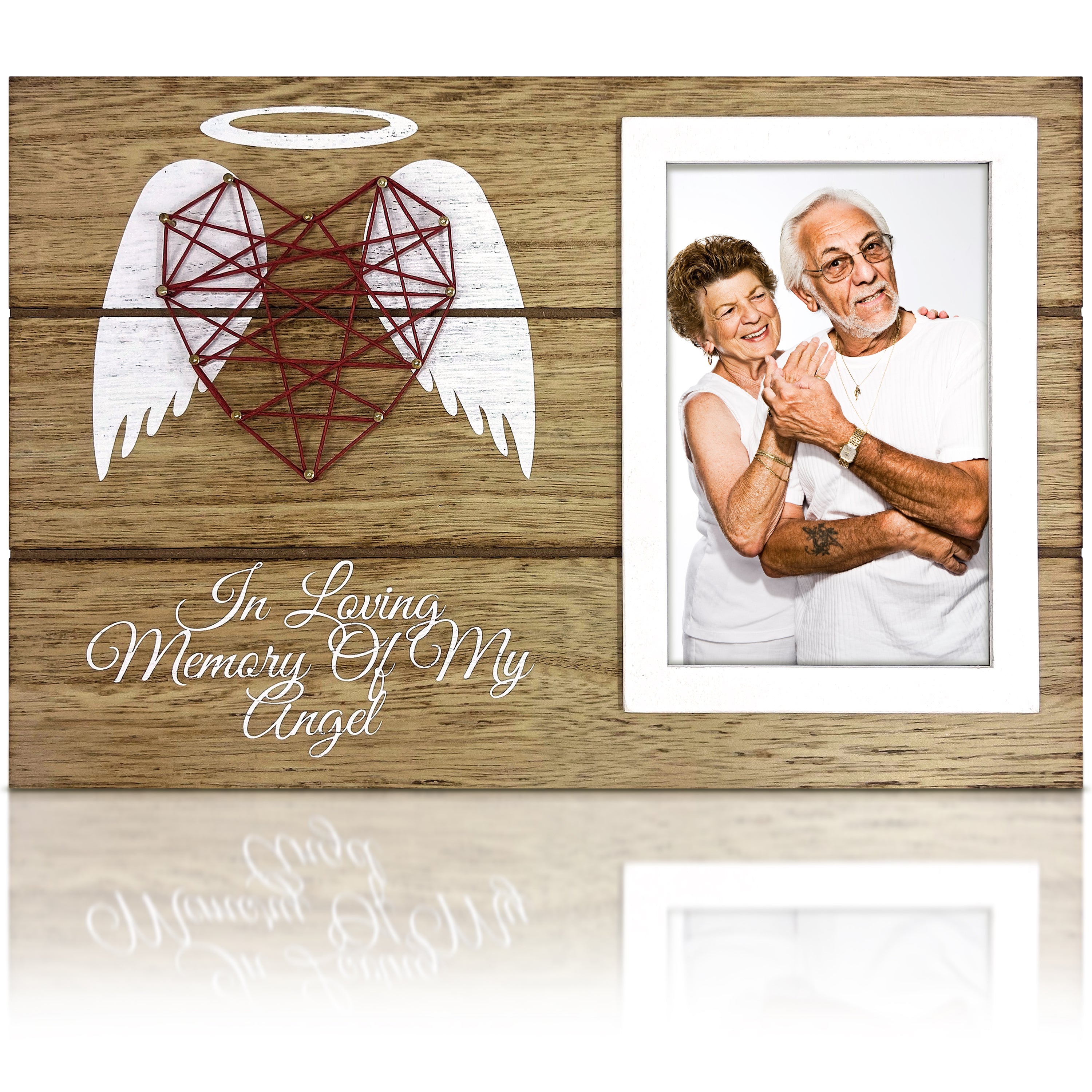 OakiWay Memorial Gifts - Wood Picture Frame Sympathy Gift, 4x6 Photo Frame  in Memory of Loved One, Bereavement Gifts - Remembrance Gifts - Condolence  Gifts