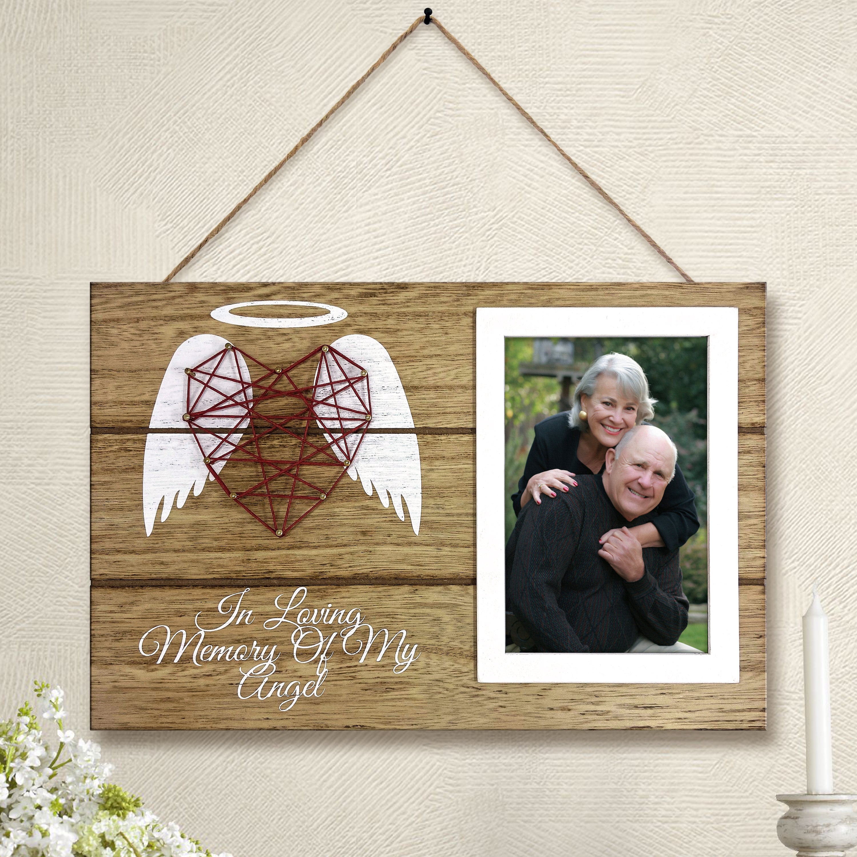 4"x6" Photo Frame in Memory of Loved One, Wood Picture Frame Sympathy Gift